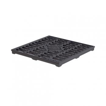 Решетка чугунная для дождеприемника  300*300 "капля" B125 (32814)