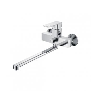 Смеситель для ванны и раковины 40к CN22129 CRON L-излив 400 мм,  ХРОМ