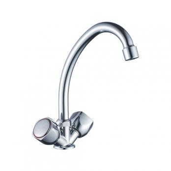 Смеситель для кухни 1/2 кер CN4009 CRON высокий пов. излив,  ХРОМ