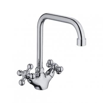 Смеситель для кухни 1/2 кер CN4019 CRON высокий пов. излив, ХРОМ
