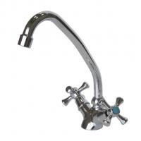 Смеситель для кухни 1/2 кер CN4242 CRON высокий пов. излив, ХРОМ