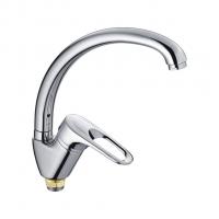 Смеситель для кухни 40к CN4101-2 CRON высокий пов. излив, п/гайку, ХРОМ