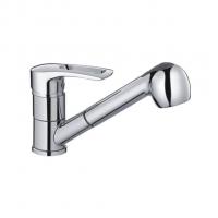 Смеситель для кухни 40к CN4766 CRON с выдвигающейся лейкой, ХРОМ