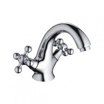 Смеситель для раковины 1/2 кер CN1019 CRON литой, ХРОМ