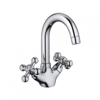 Смеситель для раковины 1/2 кер CN1319 CRON высокий пов. излив, ХРОМ