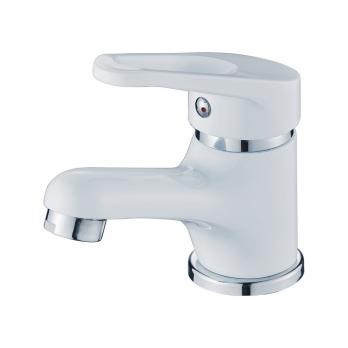 Смеситель для раковины 35к CN1013-8 CRON литой, БЕЛЫЙ