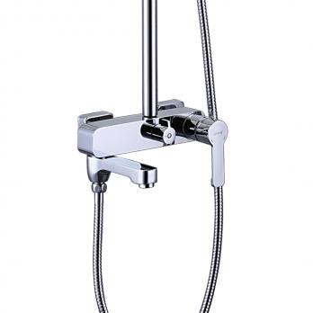 Душевая система 35к G2402 GAPPO лейка "Тропический душ" ХРОМ