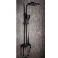 Душевая система 35к G2407-6 GAPPO лейка "Тропический душ" квадрат 300*300 ЧЕРНЫЙ