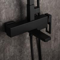 Душевая система 35к G2417-6 GAPPO лейка "Тропический душ" ЧЕРНЫЙ