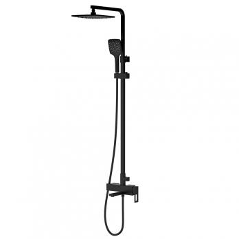 Душевая система 35к G2417-6 GAPPO лейка "Тропический душ" ЧЕРНЫЙ