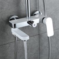 Душевая система 35к G2448 GAPPO лейка "Тропический душ"  БЕЛЫЙ-ХРОМ