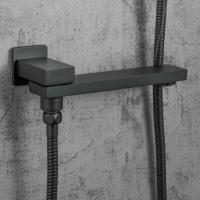 Душевая система 35к G7117-6 GAPPO лейка "Тропический душ" встраиваемая ЧЕРНЫЙ