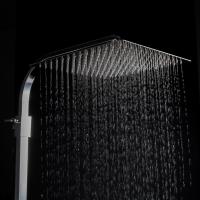 Душевая система термостат  G2407-40 GAPPO лейка "Тропический душ" квадрат 300*300 ХРОМ