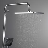 Душевая система термостат  G2491 GAPPO лейка "Тропический душ" квадрат 250*250 ХРОМ