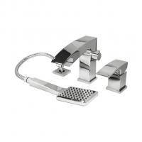 Смеситель для акриловой ванны 35к G1107 GAPPO (3 отв.) ХРОМ