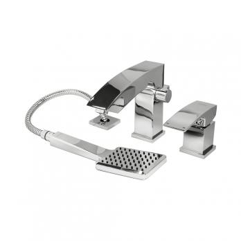 Смеситель для акриловой ванны 35к G1107 GAPPO (3 отв.) ХРОМ