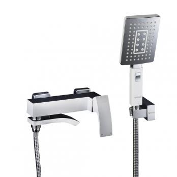 Смеситель для ванны 35к G3207-8 GAPPO БЕЛЫЙ-ХРОМ