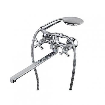 Смеситель для ванны и раковины 1/2 кер G2242 GAPPO L-излив, ХРОМ