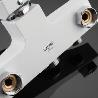 Смеситель для ванны и раковины 35к G2207-7 GAPPO див корп L-нос, БЕЛЫЙ-ХРОМ