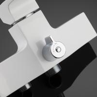 Смеситель для ванны и раковины 35к G2207-7 GAPPO див корп L-нос, БЕЛЫЙ-ХРОМ