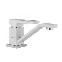 Смеситель для кухни 35k G4517-8 GAPPO длинный пов. излив, п/гайку, БЕЛЫЙ-хром