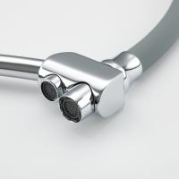 Смеситель для кухни 35к G4398-17 GAPPO гибкий излив, с вых. для пит. фильтра, п/шпильку, СЕРЫЙ-хром
