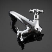 Смеситель для раковины 1/2 кер G1042 GAPPO литой, креп. 2 шпильки, ХРОМ