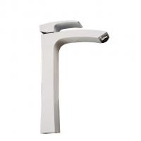 Смеситель для раковины 35к G1007-18 GAPPO высокий, литой, БЕЛЫЙ-ХРОМ