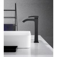 Смеситель для раковины 35к G1007-86 GAPPO высокий, литой, ЧЕРНЫЙ