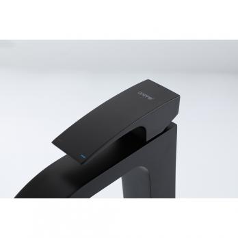 Смеситель для раковины 35к G1007-86 GAPPO высокий, литой, ЧЕРНЫЙ