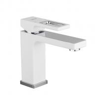 Смеситель для раковины 35к G1017-1 GAPPO литой, с гигиенической лейкой, БЕЛЫЙ-хром