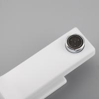 Смеситель для раковины 35к G1017-1 GAPPO литой, с гигиенической лейкой, БЕЛЫЙ-хром