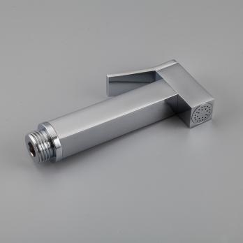 Смеситель для раковины 35к G1017-1 GAPPO литой, с гигиенической лейкой, БЕЛЫЙ-хром