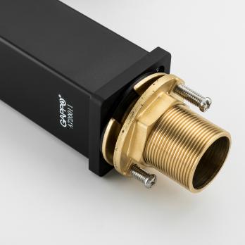 Смеситель для раковины 35к G1017-6 GAPPO литой, п/гайку, ЧЕРНЫЙ