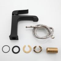 Смеситель для раковины 35к G1050 GAPPO литой, п/гайку, ЧЕРНЫЙ