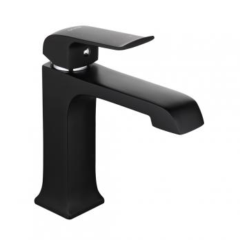 Смеситель для раковины 35к G1050 GAPPO литой, п/гайку, ЧЕРНЫЙ