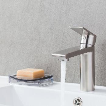 Смеситель для раковины 35к G1099-20 GAPPO нерж. сталь, литой, САТИН