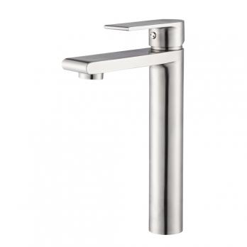 Смеситель для раковины 35к G1099-22 GAPPO нерж. сталь, высокий, литой, САТИН