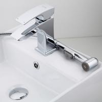 Смеситель для раковины с гигиен. лейкой 35к G1207 GAPPO литой, ХРОМ