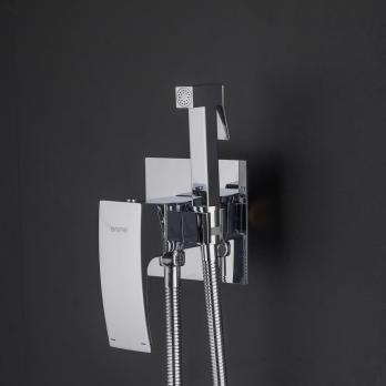 Смеситель с гигиеническим душем 35к G7207-1 GAPPO встраиваемый, ХРОМ