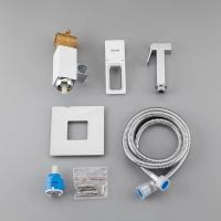 Смеситель с гигиеническим душем 35к G7217-8 GAPPO встраиваемый, БЕЛЫЙ-ХРОМ