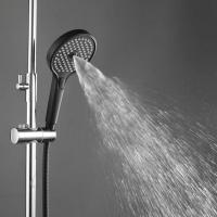 Лейка для душа GAPPO G004 3 режима, круглая, ЧЕРНЫЙ