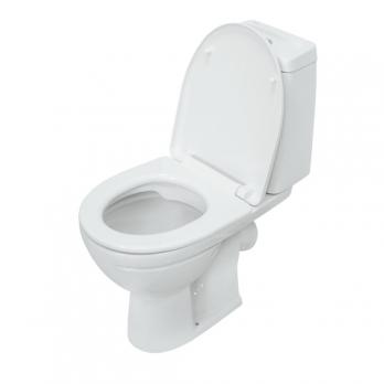 Унитаз-компакт "Марс" безободковый комфорт (кос,ниж.п,2-кн.ар,Oliveira,сид.дюро,креп.микрол.(Sanita)