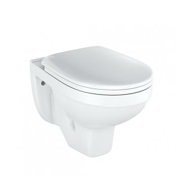 Унитаз подвесной "Рио Люкс" сиденье полип.микролифт белый (Rosa)