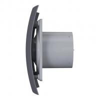 Вентилятор вытяжной D100 BREEZE 4С с обратным клапаном Dark gray metal DICITI