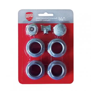 Комплект для радиатора 3/4'' без кронштейнов (серебристый) ROYAL THERMO