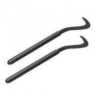 Комплект плоских кронштейнов с дюбелями 7,2*170мм, черные (2 шт) ROYAL THERMO