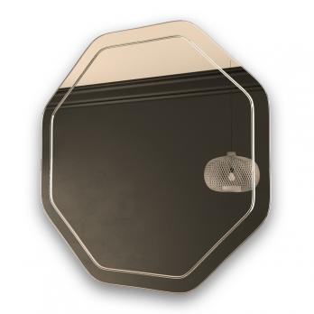 Зеркало MIXLINE "Герда" 600*600 (ШВ) гравировка