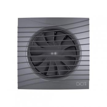Вентилятор вытяжной D100 SILENT 4С dark gray metal с обратным клапаном  DICITI