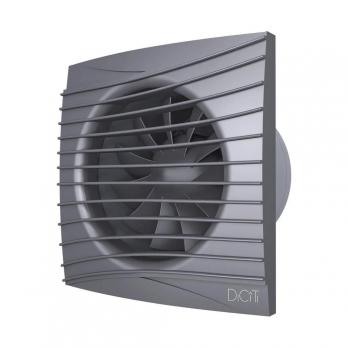 Вентилятор вытяжной D100 SILENT 4С dark gray metal с обратным клапаном  DICITI